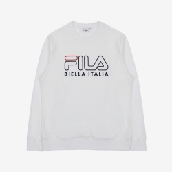 Fila 3d Embroide Logo - Miesten Hoodie - Valkoinen | FI-51174